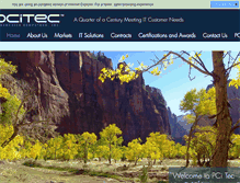 Tablet Screenshot of pcitec.com